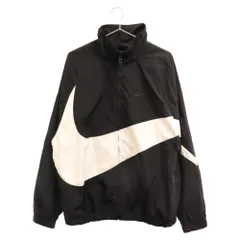 NIKE (ナイキ) ビッグロゴ ジップアップ ナイロン トラックジャケット ブラック AR3133-010のサムネイル