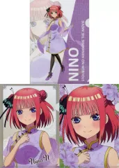 【中古】クリアファイル 中野二乃/等身 A4クリアファイルセット(3枚組) 「みんなのくじ 映画 五等分の花嫁 -China Princess-」 クリアファイル賞