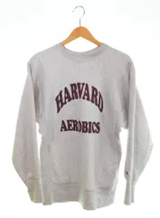 チャンピオン Champion 90s REVERSE WEAVE HARVARD AEROBICS 90's リバースウィーブ 刺繍タグ ハーバードエアロビクス スウェット グレー Mサイズ 103MT-2697
