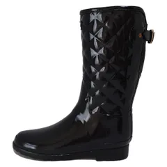 【新品、未使用】HUNTERハンター　レインブーツ　長靴　ブラック24.5cm HUNTER [全品11%オフCP!24H限定]HUNTER ハンター レインブーツ