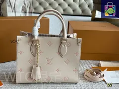 【今日特価】Louis Vuitton ルイ・ヴィトン オンザゴー トートバッグ 薄いミルクストロベリーカラー、ボックス付き-WTO輸入2