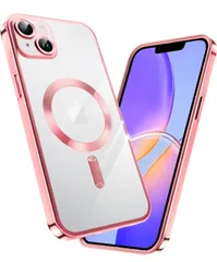 iPhone 13 ケース クリア MagSafe対応 スマホケース 耐衝撃 傷防止の メッキ加工  レンズ保護 TPU ソフト