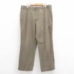 W37/古着 ドッカーズ パンツ メンズ コットン 茶 ブラウン 25aug13 中古 ボトムス ロング