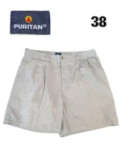 PURITAN　ツータックチノショートパンツ　ベージュ　38 os00160