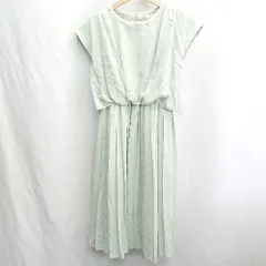 ◇ ⊂◎ BEAMS HEART ビームス ハート ノースリーブ ロング ワンピース サイズM ミントグリーン レディース E  【1412260043199】