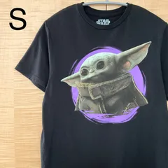 【US古着】S　スターウォーズ　STAR WARS　ベビーヨーダ　黒　半袖