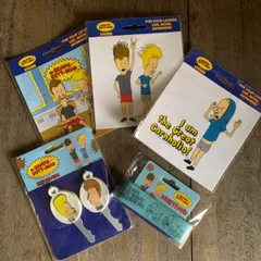 新品 BEAVIS AND BUTTHEAD ステッカー リストバンド等 セット