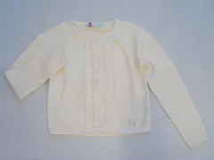 タルティーヌ エ ショコラ タルティーヌエショコラ tartine et chocolat アウトレット 子供服 女の子 130cm 長袖 カーディガン 白 春 秋 冬 ★2 トップス ガールズ キッズ 【中古】 ユーズド リサイクル 子ども服