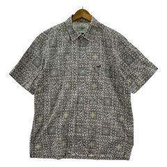 CROCODILE クロコダイル 総柄半袖シャツ sizeL/ブラウン系