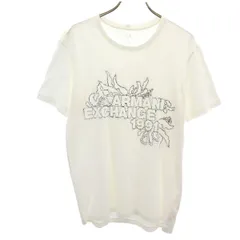 ARMANI EXCHANGE アルマーニエクスチェンジ 半袖 Tシャツ M ホワイト メンズ 古着