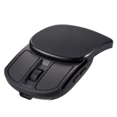 Digio2 無線充電スライド静音5ボタンBlueLEDマウス ブラック MUS-RKF235-BK