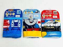 おりこうタオル 3枚セット お食事エプロン トーマス トミカ プラレール