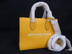 ■新品■未使用■ MICHAEL KORS マイケルコース レザー 2WAY ハンドバッグ ショルダー 肩掛け 斜め掛けかばん イエロー系 BJ9409