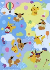 【中古】クリアファイル ピカチュウ＆イーブイ クリアファイル 「劇場版ポケットモンスター みんなの物語×セブンイレブン」 対象商品購入特典