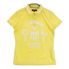 サイズ：M CALLAWAY キャロウェイ  半袖ポロシャツパイル  イエロー系 [240001091662] ゴルフウェア レディース ストスト