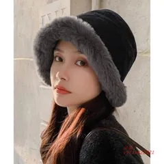バケットハット レディース ファー帽子冬。   vii5x822321