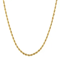 【特価商品】フレンチロープチェーン 幅2.5/4/6mm メンズ チェーンネックレス ステンレス KRKC&CO 金メッキ ネックレスチェーンのみ ハワイアンジュエリー シンプル 男女兼用 アクセサリー 46/51/61cm