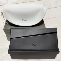 Dior ホワイト レザー メガネケース ディオール メガネケース; Christian Dior ホワイトフェイク