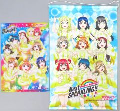 [중고] 상품 세트 Aqours (라이브 키 비주얼 사용 & 서 그림 일러스트 사용) A4 3D 포스터 & A3 태피스트리 [러브라이브! 선샤인!! Aqours Aqours 5th LoveLive! ~Next SPARKLING!!~ Blu-ra