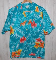 送料無料 ！ USED MADE IN HAWAII ハワイアンシャツ アロハシャツ M