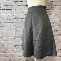 ☆★未使用品★☆【NATURAL BEAUTY】ナチュラル ビューティー ベーシック スカート フレア ひざ丈 ウール混 Sサイズ B-18
