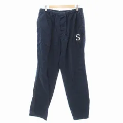 ステューシー STUSSY イージーパンツ ロゴ 刺繍 L ネイビー /JS ■GY12のサムネイル