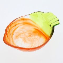 かわいい お皿 ガラス製 野菜の形 小鉢 日本製 月夜野工房