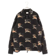 BURBERRY (バーバリー) 23AW 総柄 ウールブレンド ジップフロントシャツ ジャケット 8070958のサムネイル