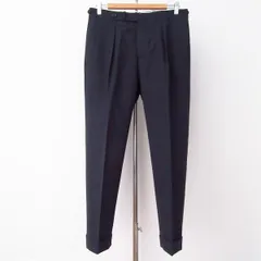#anc ジーティーアー G.T.A IL PANTLONE パンツ スラックス 46 濃紺 ウール タック入り メンズ [889643]のサムネイル
