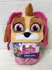 キャラクター フード付き タオル 約58cm x 約129cm スカイ