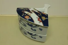 【美品】琴峰作　扇形　重箱