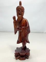 木彫り　オブジェ　　仙人 木彫り オブジェ 仙人