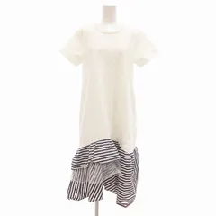 ホワイト 長袖 カットソーワンピース :Re.Verofonna，ヴェロフォンナ ホワイト 長袖 カットソーワンピース :Re.Verofonna