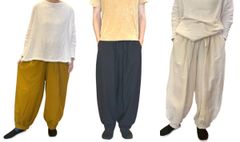 パンツ コットン アラジンパンツ サルエルパンツ イージーパンツ ワンピースパンツ ゆったり