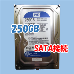 【中古動作品】Western Digital 3.5インチ HDD SATA(SerialATA) 250GB WD2500AAKX-07U6AA0