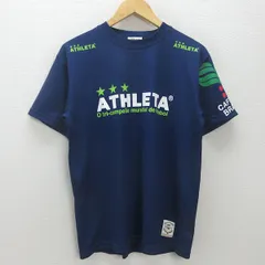G■アスレタ/ATHLETA Tシャツ/フットサル トレーニングウエア【L】紺/men's/128【中古】■