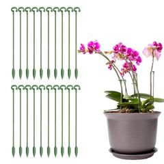 【特価商品】柱 ガーデニング 植物サポート 花支え ガーデニング 支柱棚 家庭菜園 観葉植物 農業用 花ささえ 園芸用 植物支柱 グリーン 園芸支柱【20本組セット】観葉支柱 27cm
