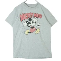 ディズニーDisney半袖TシャツキャラクターTキャラ物ヘザーグレー杢グレーMickeyミッキーvintageヴィンテージ40120