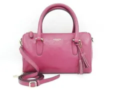COACH コーチ レザー 2WAYバッグ F49292 ワインレッド