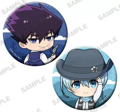 【中古】バッジ・ビンズ 烏旅人＆氷織羊セット ミニキャラきらきら缶バッジセット カウボーイ Ver. 「ブルーロック」