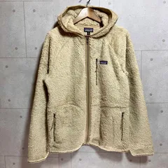 patagonia パタゴニア ロスガストフーディ フリースジャケット ボア ジップパーカー アウター M ベージュ メンズ レディース アウトドア キャンプ SG345-4