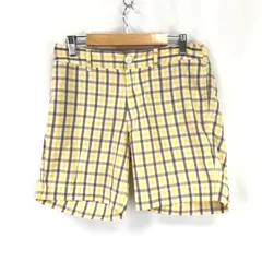 ゴールドウィン製★THE NORTH FACE【ノースフェイス】 ショートパンツ メンズ【size:M/黄×茶/チェック】短パン/ズボン/ボトムス/Pants/Trouser◆BJ027-a