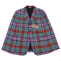 コムデギャルソンオムプリュス 23aw マドラスチェックケープジャケット