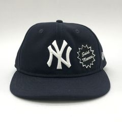 SAINT MICHAEL×NEW ERA×MLB YANKEES キャップ 帽子 ワッペンロゴ SAINT Mxxxxxx UV対策 カジュアル セントマイケル 服飾小物 B13779◆
