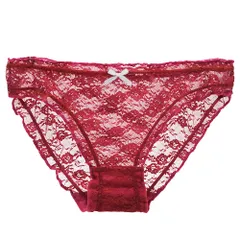 スタンダードショーツ レディース 透ける 総レース 花柄 フリル レギュラー ラグジュアリー リボン エレガント パンティ黒 赤 黄 緑 青 rs-024