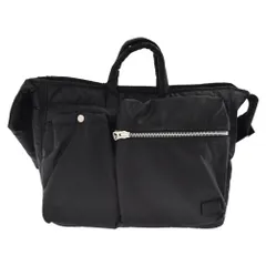 Sacai (サカイ) Porter (ポーター) Delivery Pocket Bag ナイロン 2WAY トートバッグ ショルダーバッグ ブラックのサムネイル