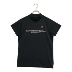 サイズ：4 MASTER BUNNY EDITION マスターバニーエディション  モックネック 半袖Tシャツ  グレー系 [240101425296] ゴルフウェア メンズ ストスト MASTER BUNNY EDITION マスターバニーエディション モックネック