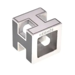 HERMES エルメス キューブ型Hペンダントトップ 白 HERMES