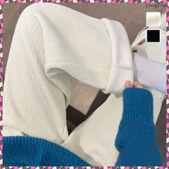 送料無料 裏起毛 コーデュロイパンツ レディース冬 ロングパンツ ハイウエスト 大人カジュアル ワイドパンツ ウエストゴム暖かい ボトムス 韓国風イージーパンツ 着やせ美脚 裏ファ－パンツ厚手 ストレートパンツ冬 脚長見せ パンツ黒