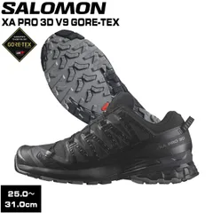 サロモン SALOMON XA PRO 3D V9 GTX BLACK/PHANTOM/PEWTER アウトドアシューズ